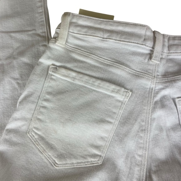 NEW L'AGENCE mira cropped bootcut jean in BLANC Size 25 - Picture 6 of 12